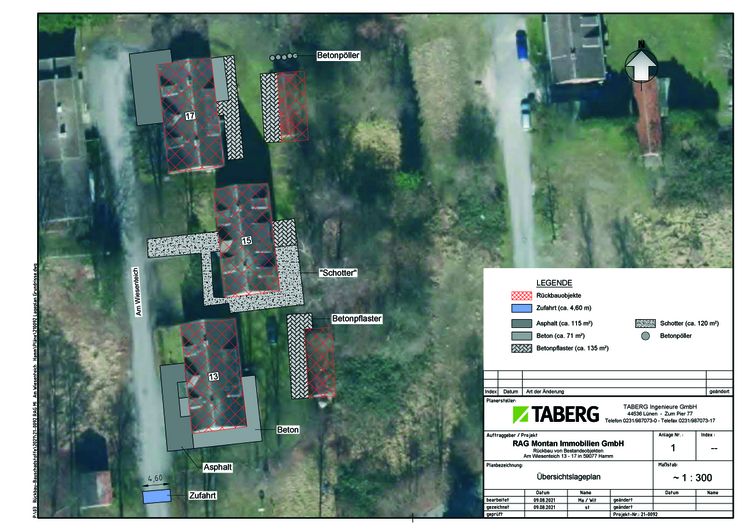 Die Baustelle am Wiesenteich. © RAG Montan Immobilien & Taberg Ingenieure