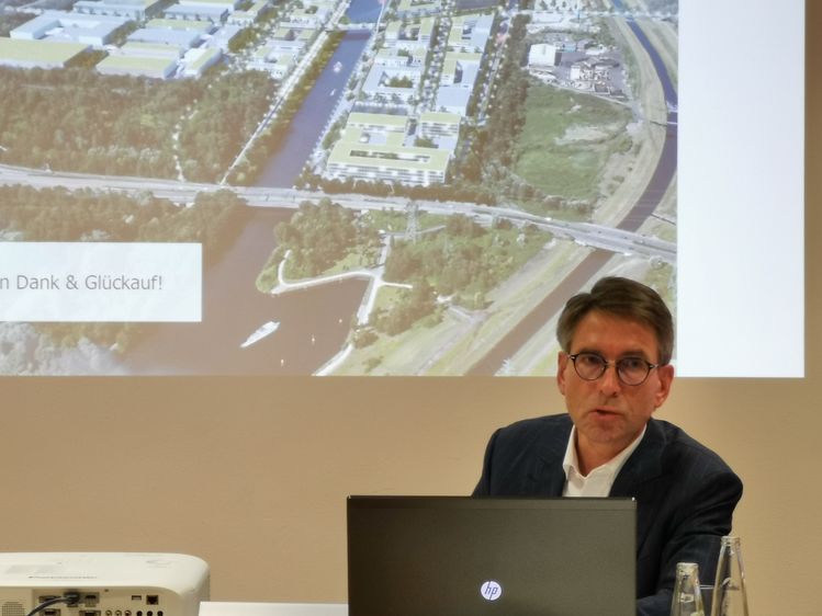Markus Masuth, Vorsitzender der Geschäftsführung der RAG Montan Immobilien GmbH, berichtete unter anderem über das Projekt Freiheit Emscher.
