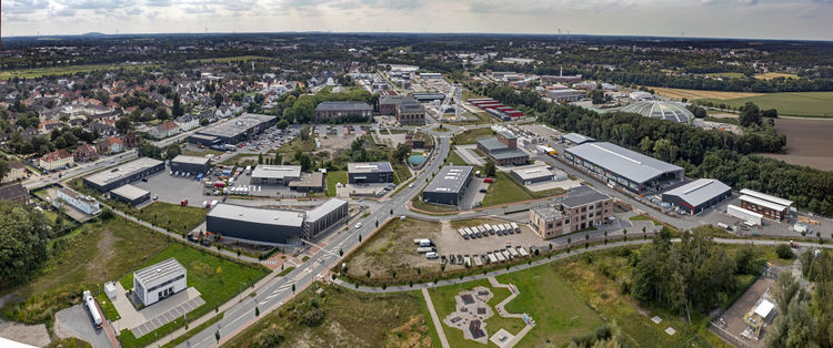 Schrägluftbild Fürst Leopold auf den östlichen gewerblichen Ansiedlungsbereich. ©RAG Montan Immobilien GmbH, Fotograf: Thomas Stachelhaus