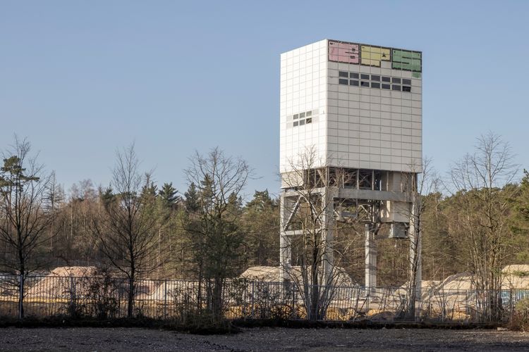 Sprengung des Förderturm der Schachtanlage an der Haard 1. Foto: RAG Montan Immobilien, Thomas Stachelhaus