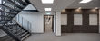 Treppenhaus und Flur mit erhaltener Ziegelwand,© RAG Montan Immobilien, Fotograf Thomas Stachelhaus