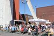 Biergarten-Atmosphäre bei strahlendem Sonnenschein zur ExtraSchicht 2018 auf Schlägel und Eisen. Foto: Conrad