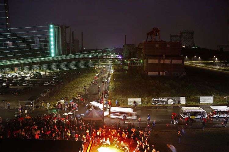 ExtraSchicht auf der Kokerei Zollverein.