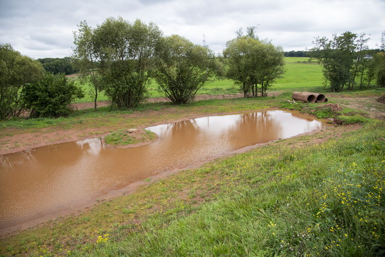 Die Arbeiten zur Renaturierung des Ellbachs in Saarwellingen-Reisbach haben begonnen. Erste Schlingen und Biotopflächen sind angelegt. Foto: Landschaftsagentur Plus (BeckerBredel Fotografen)