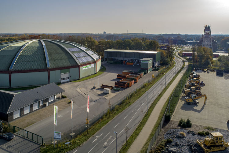 Biomasseproduzent in der alten Kohlenmischhalle von Fürst Leopold. ©RAG Montan Immobilien GmbH, Fotograf: Thomas Stachelhaus