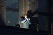 Vor dem Einschalten spielte ein Trompeter vom Balkon der früheren Verwaltung das traditionelle „Steigerlied". Foto: RAG Montan Immobilien