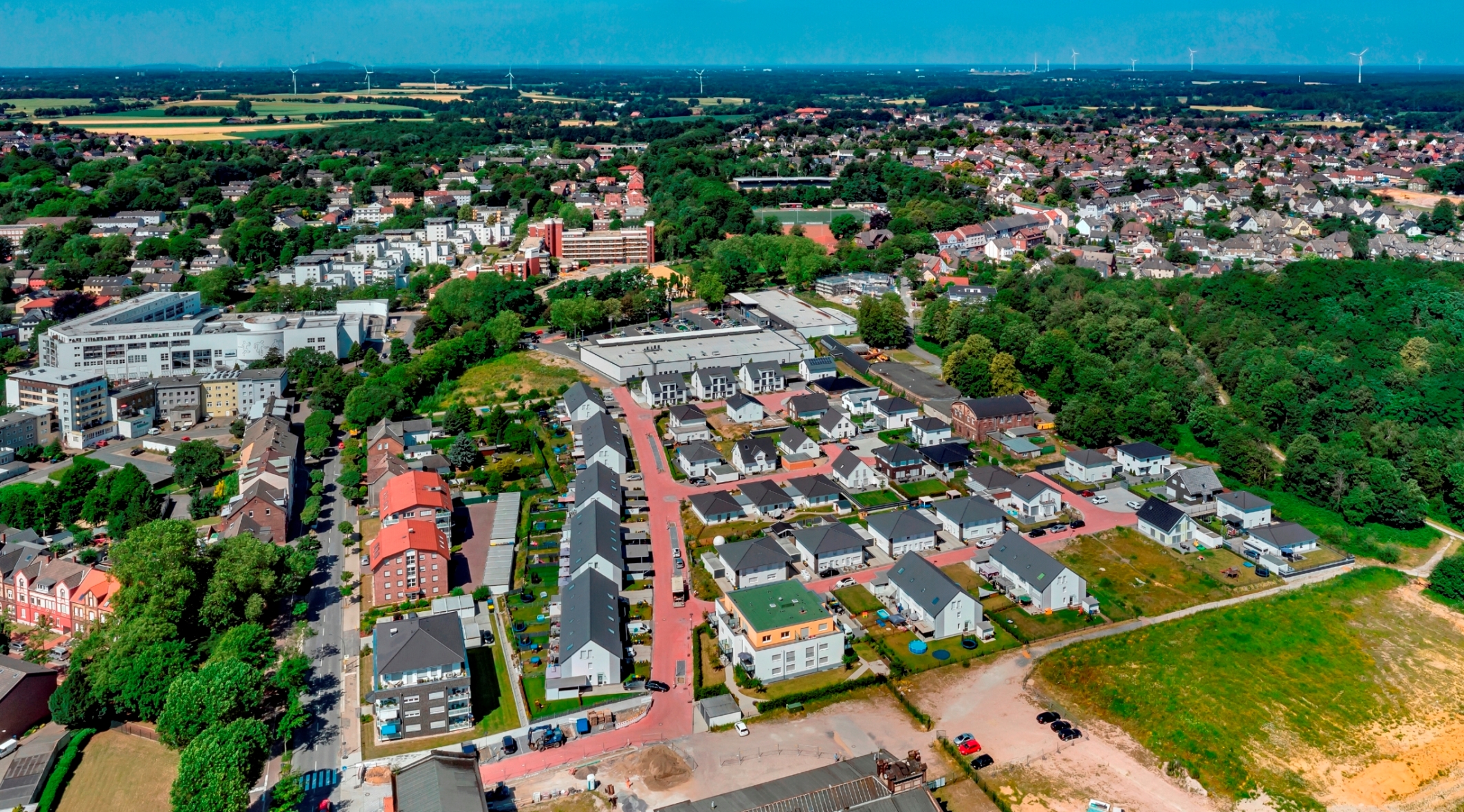 Calluna Quartier in Oer-Erkenschwick,Zwischen Innenstadt und Halde - zentral und  grün. © RAG Montan Immobilien, Fotograf: T. Stachelhaus